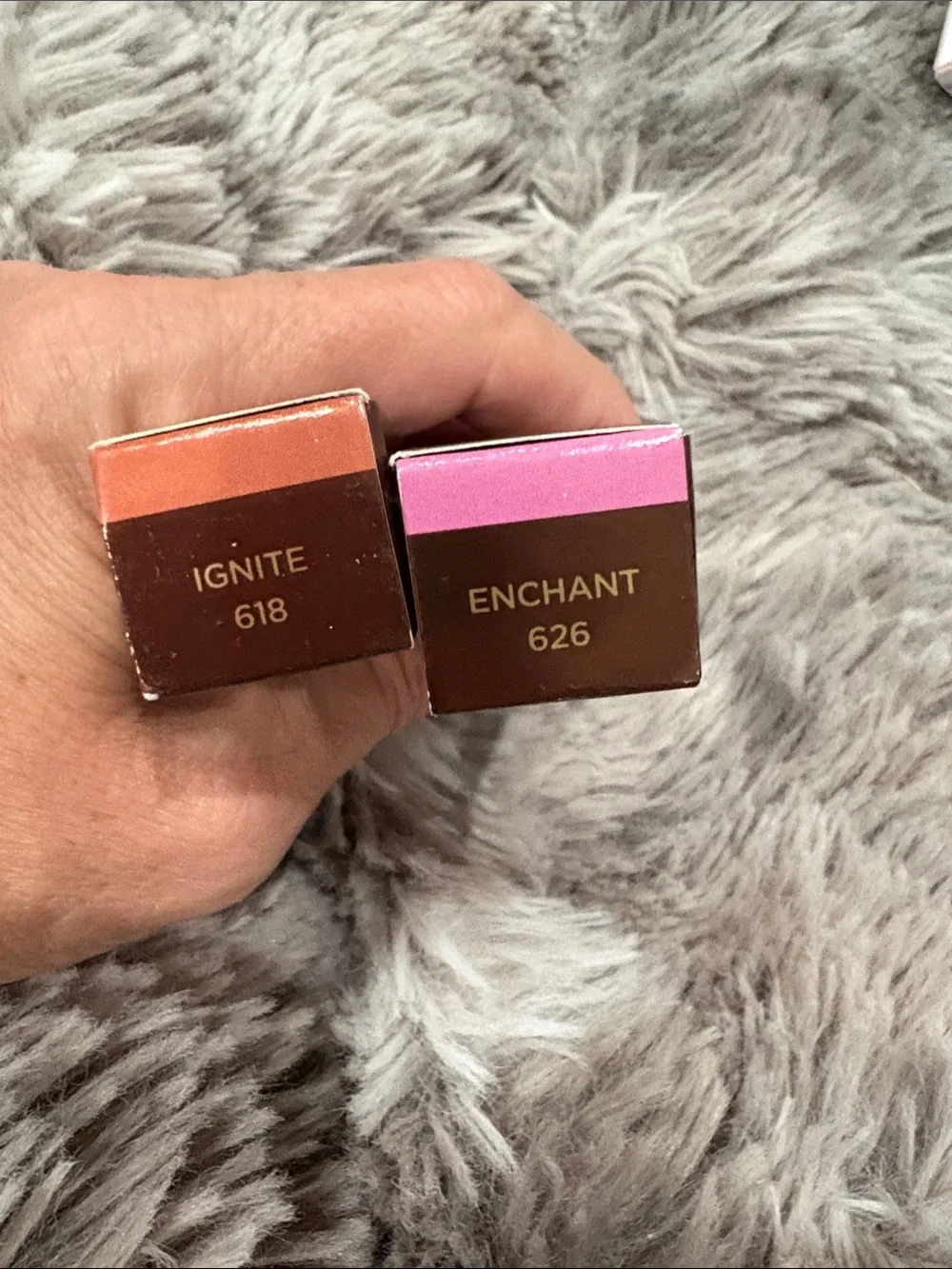 Hourglass Unreal High Shine Volumizing Gloss - Ignite (orange) & Enchant (pink)